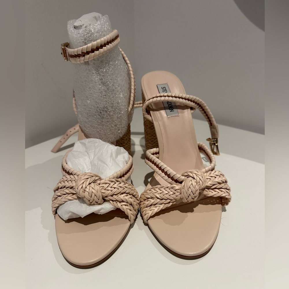 Steve Madden Women's Tan Braided Heels - Picture 5 of 6